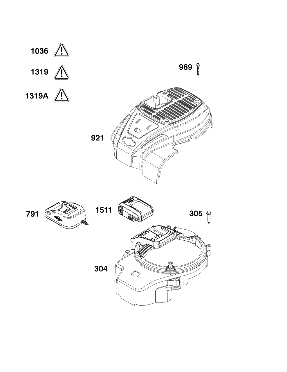 Blower Housing Group Diagram and Parts List for 93J0B-0103-H1  Briggs and Stratton Engine
